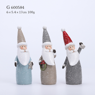 3/A Polyresin Santa Deco