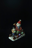 Lighted Comfy Hour 5" Festive Christmas Santa Sitting in Sled