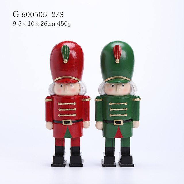 2/A Polyresin Nutcracker Soldier Figurine